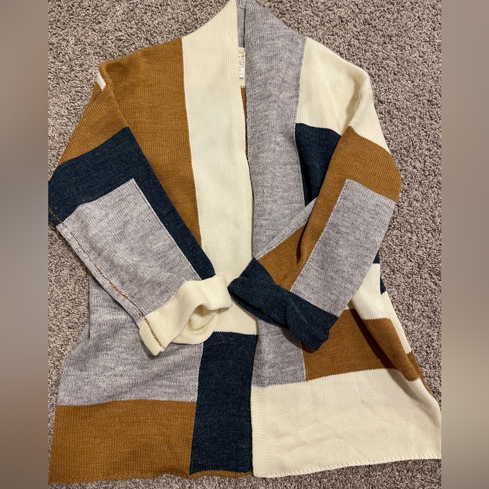 Colour Block Cardigan